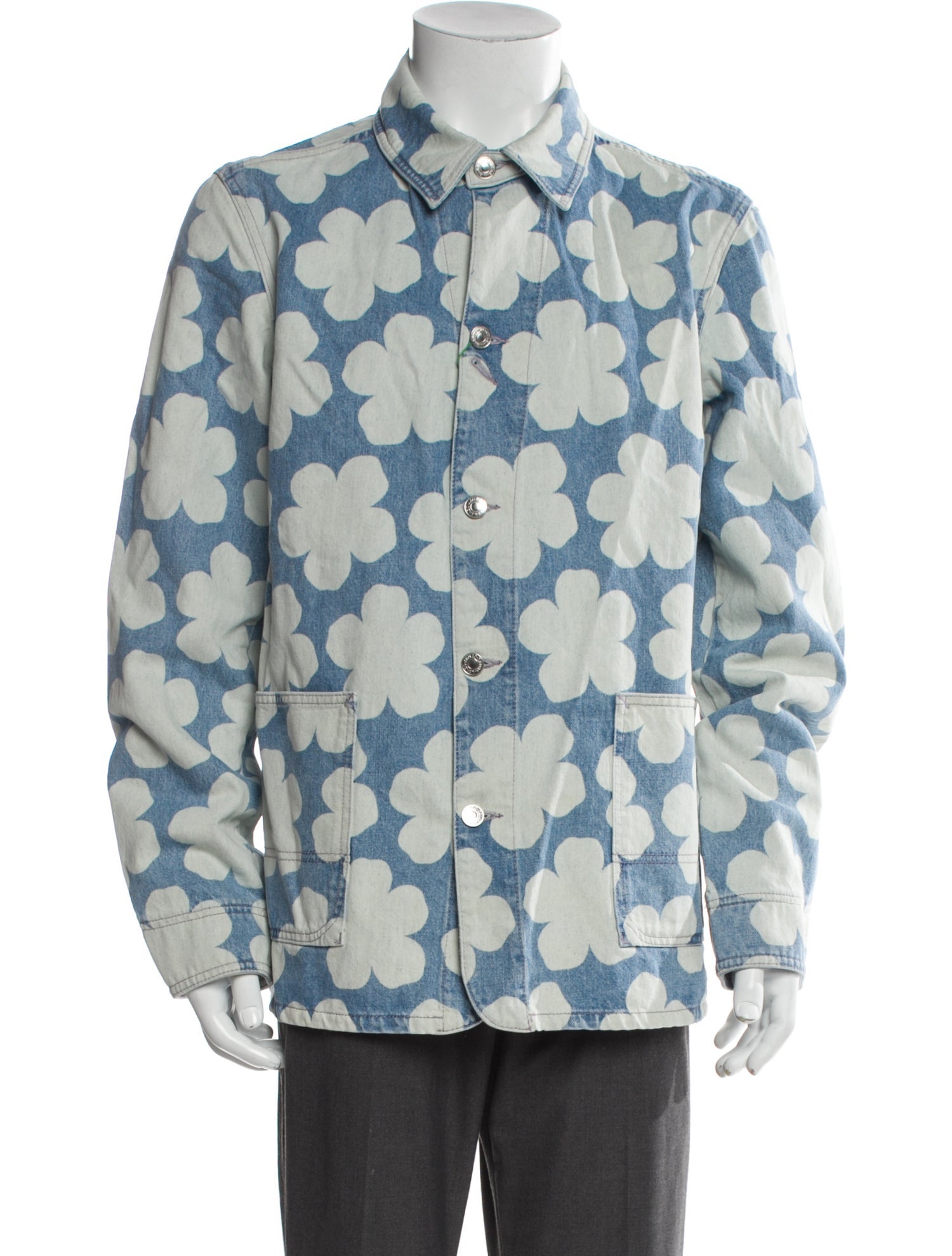 Kenzo Floral Print Denim Jacket