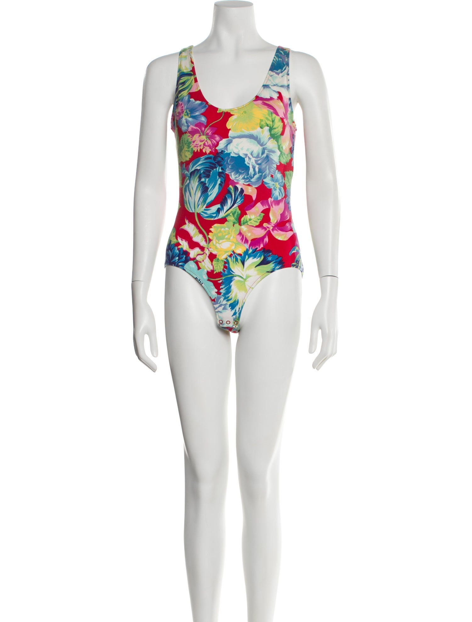 Kenzo Floral Print Scoop Neck Bodysuit