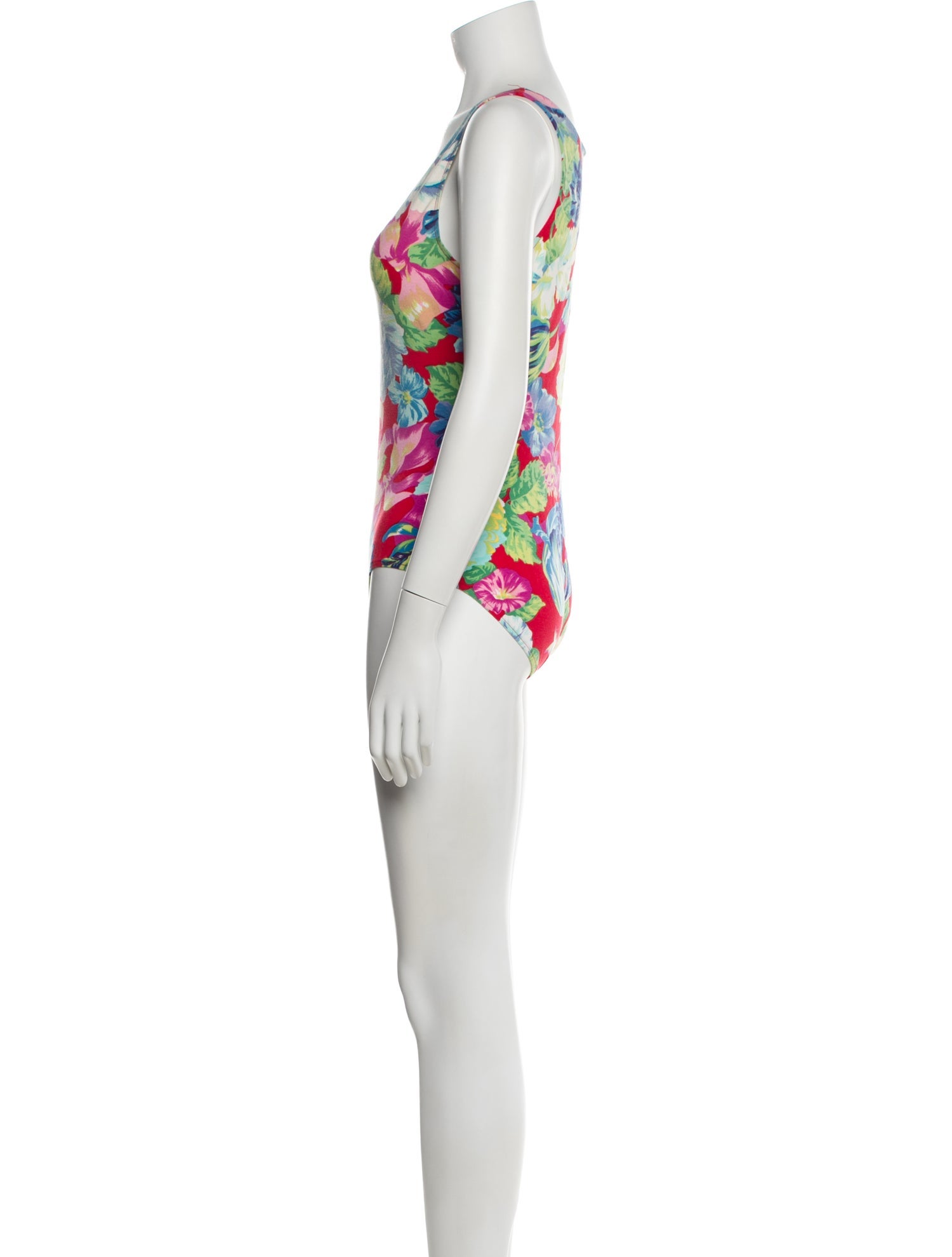 Kenzo Floral Print Scoop Neck Bodysuit