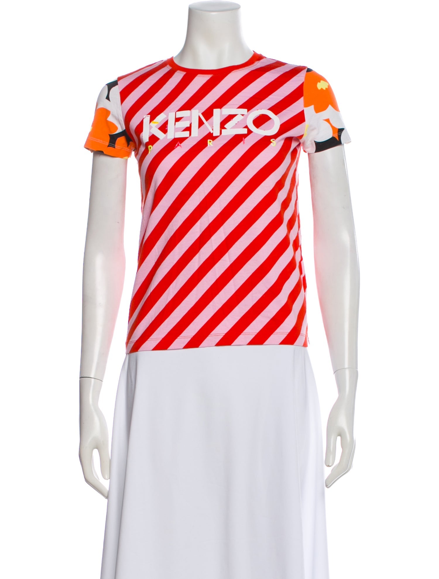 Kenzo Striped Crew Neck T-Shirt