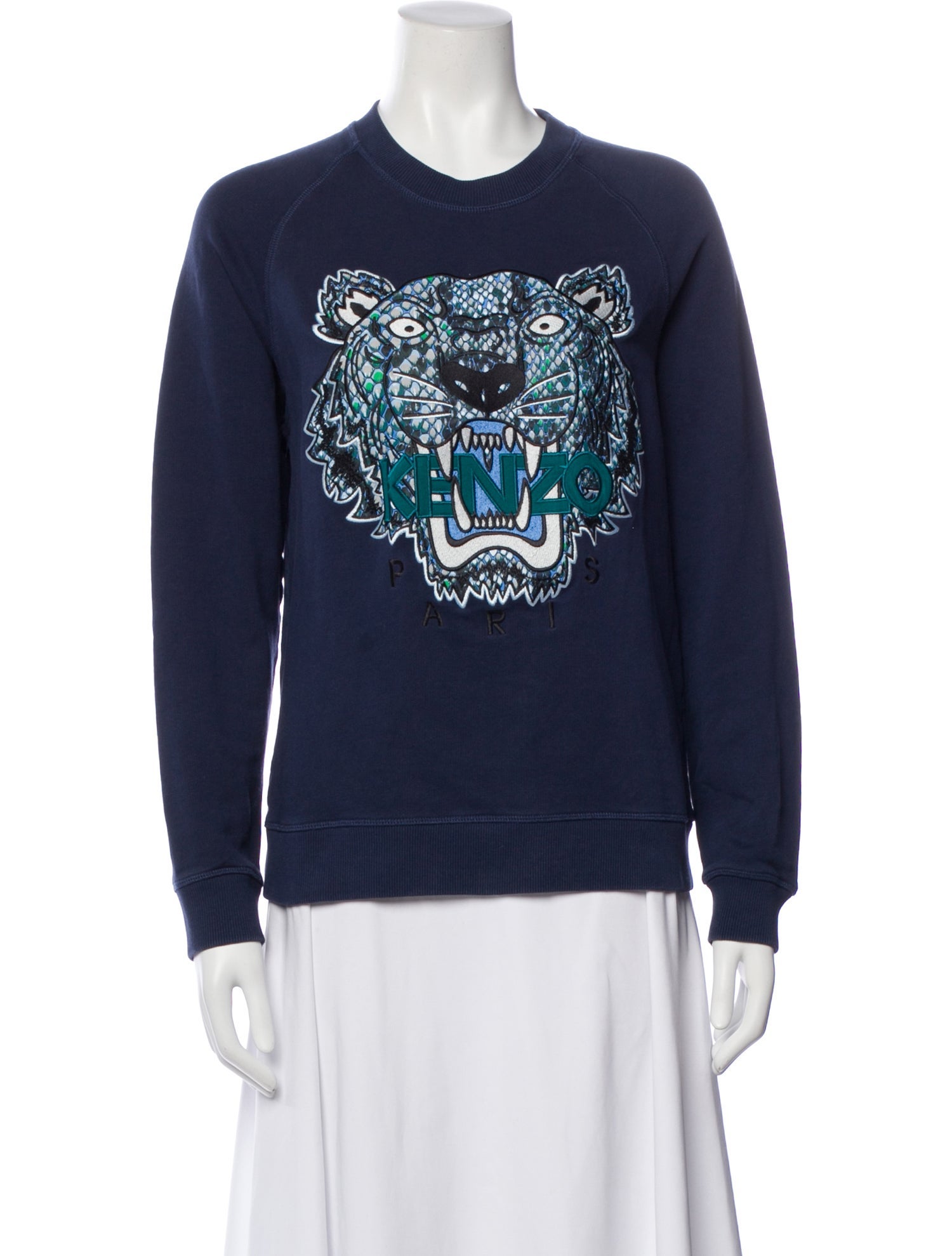 Kenzo Graphic Print Crew Neck Sweater
