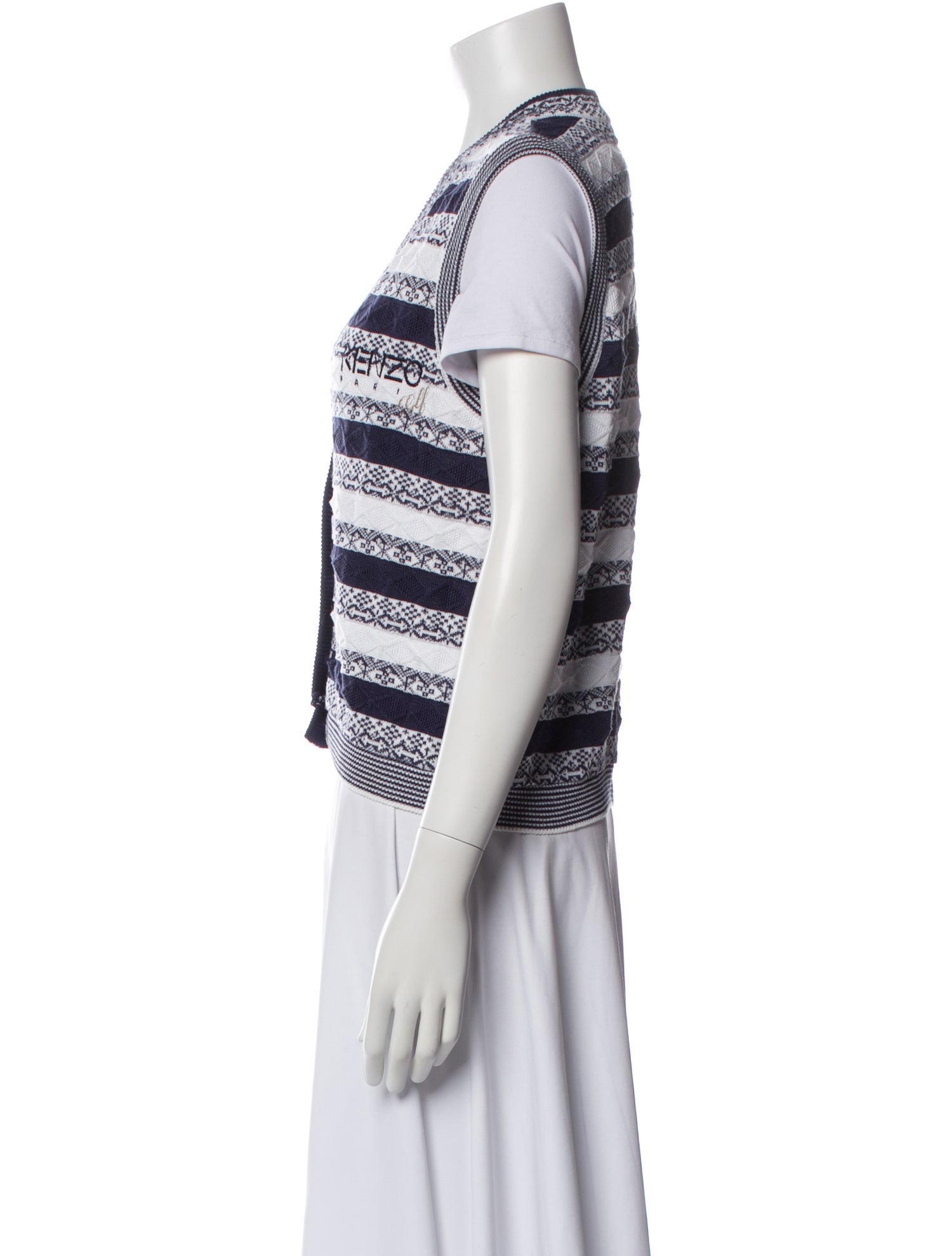 Kenzo Striped V-Neck Sweater