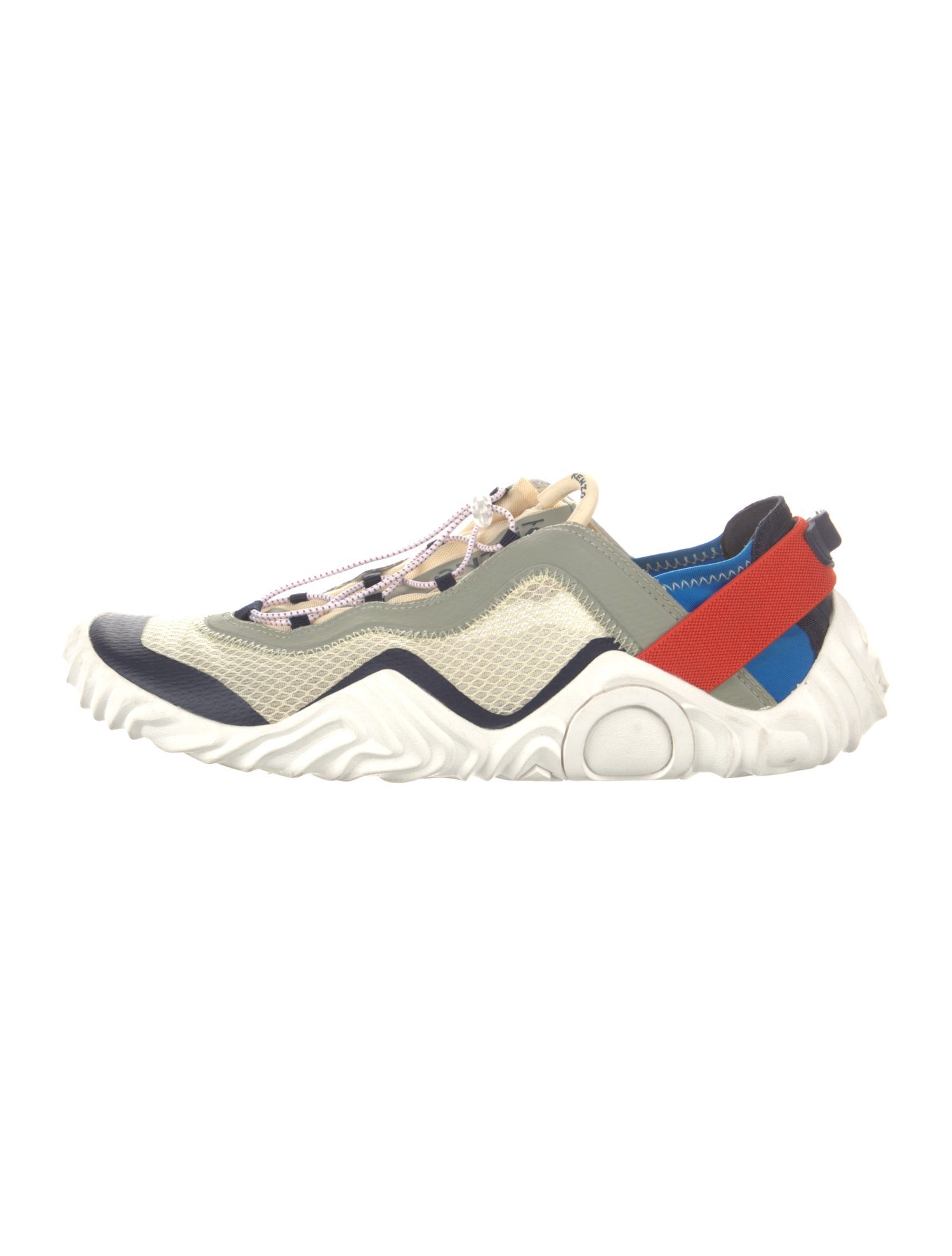 Kenzo Mesh Colorblock Pattern Sneakers