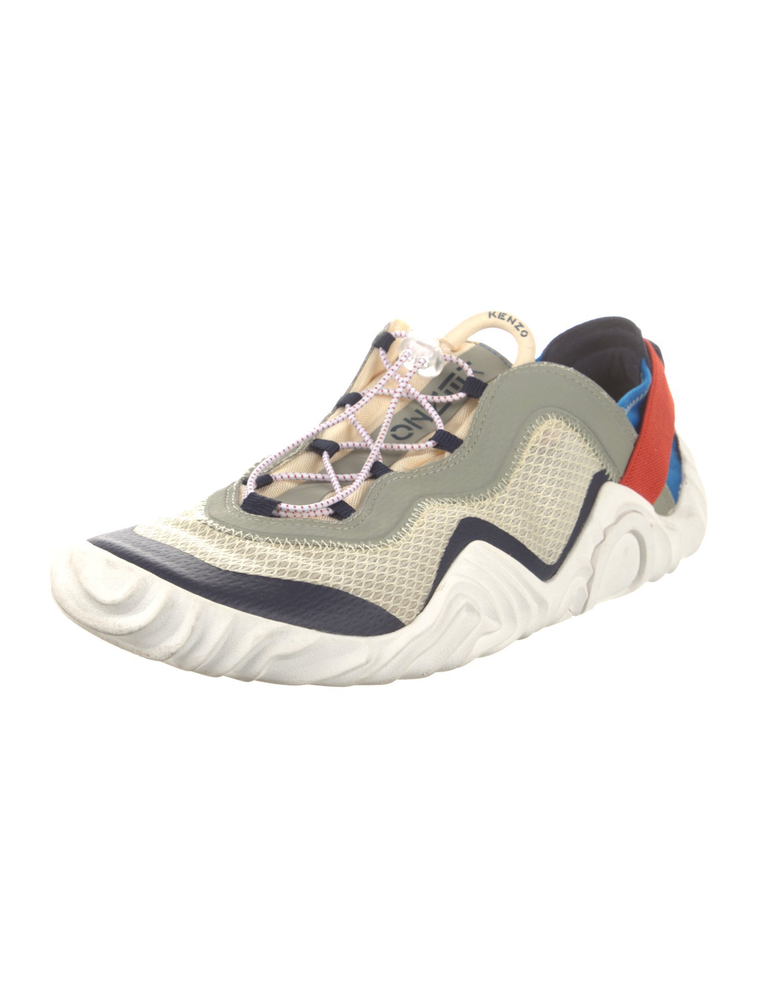 Kenzo Mesh Colorblock Pattern Sneakers