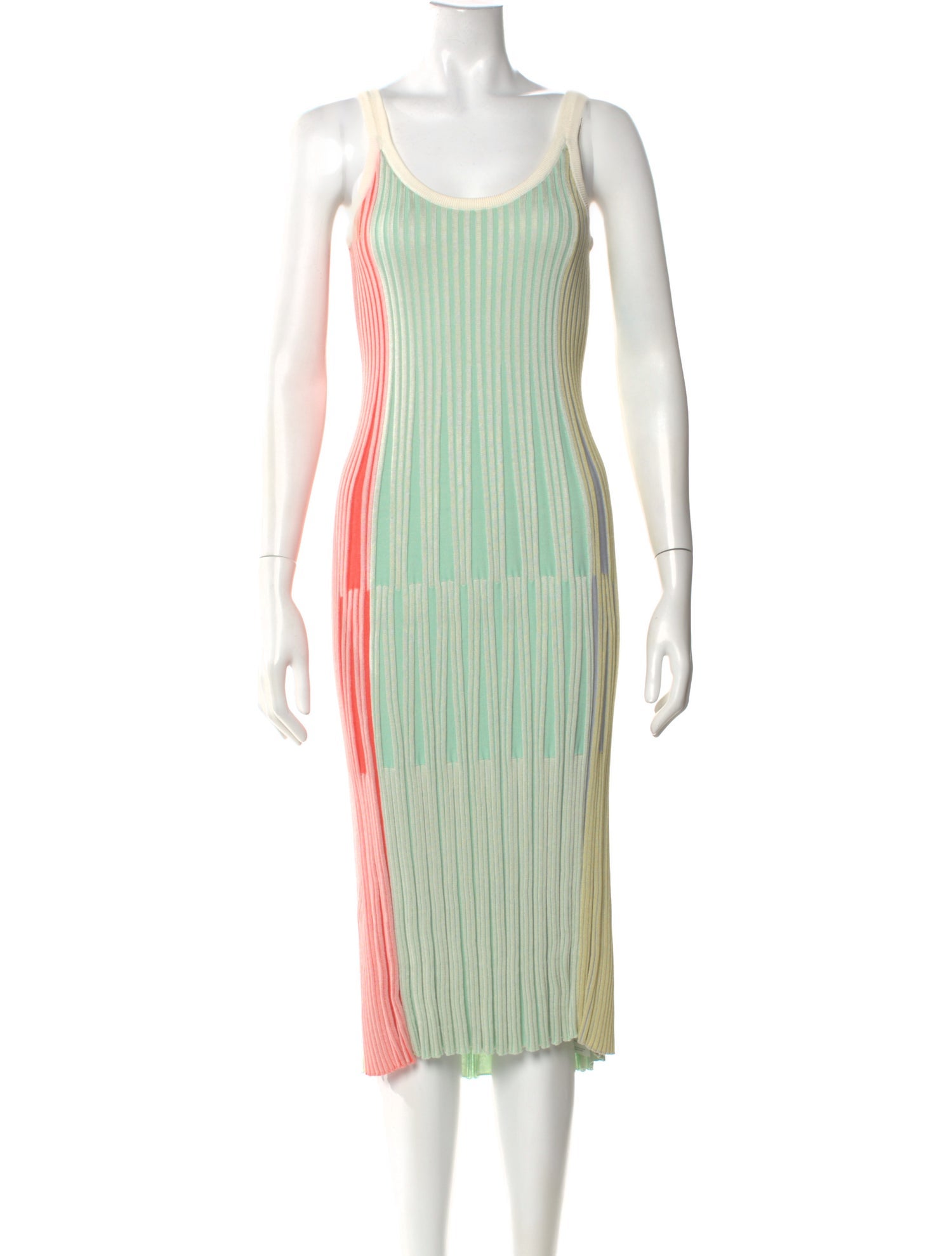 Kenzo Striped Midi Length Dress