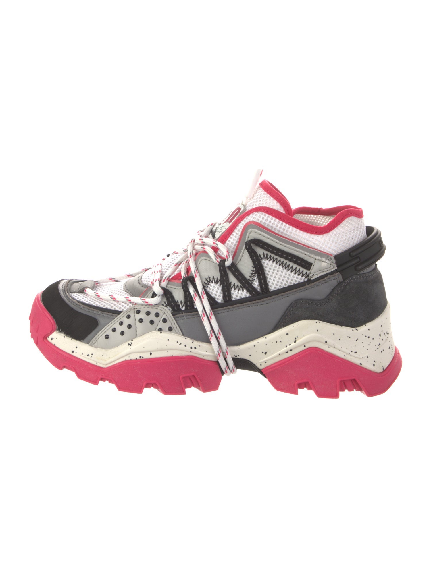 Kenzo Mesh Colorblock Pattern Chunky Sneakers
