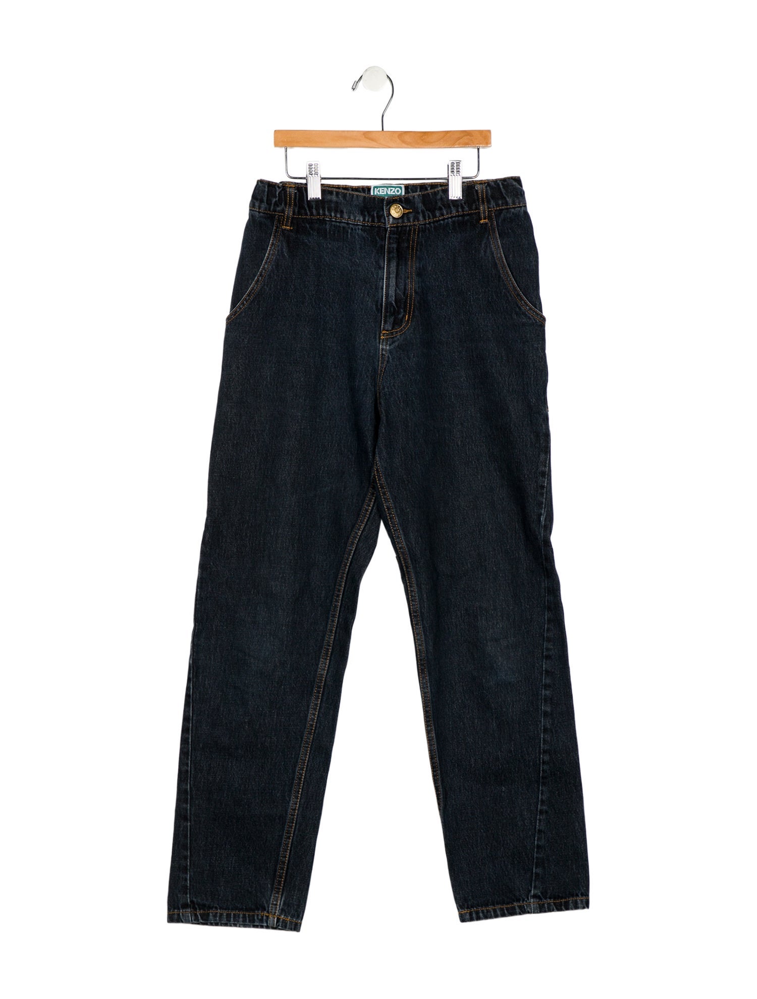 Kenzo Kids Boys Branded Embroidered Jeans