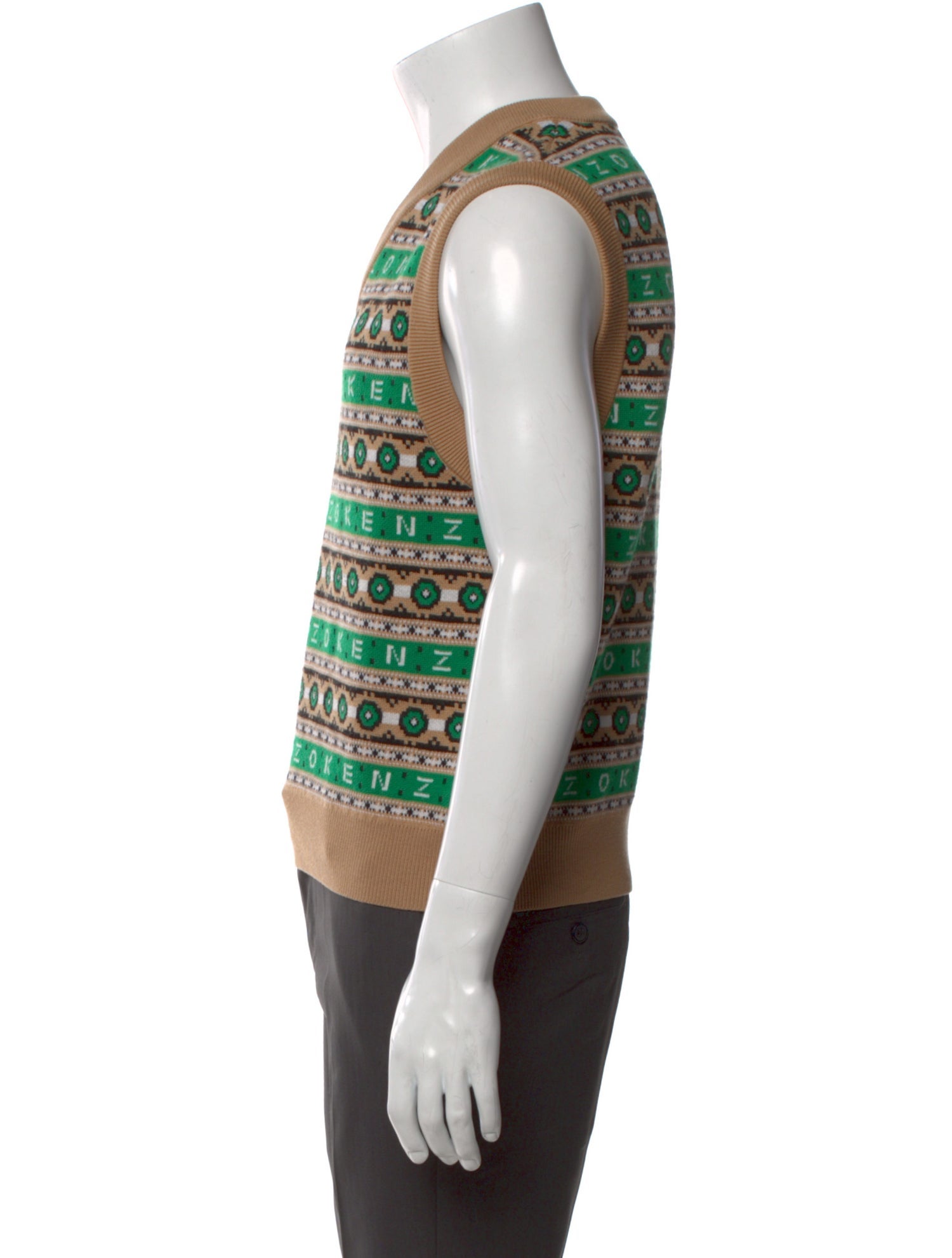 Kenzo Wool Printed Sweater Vest