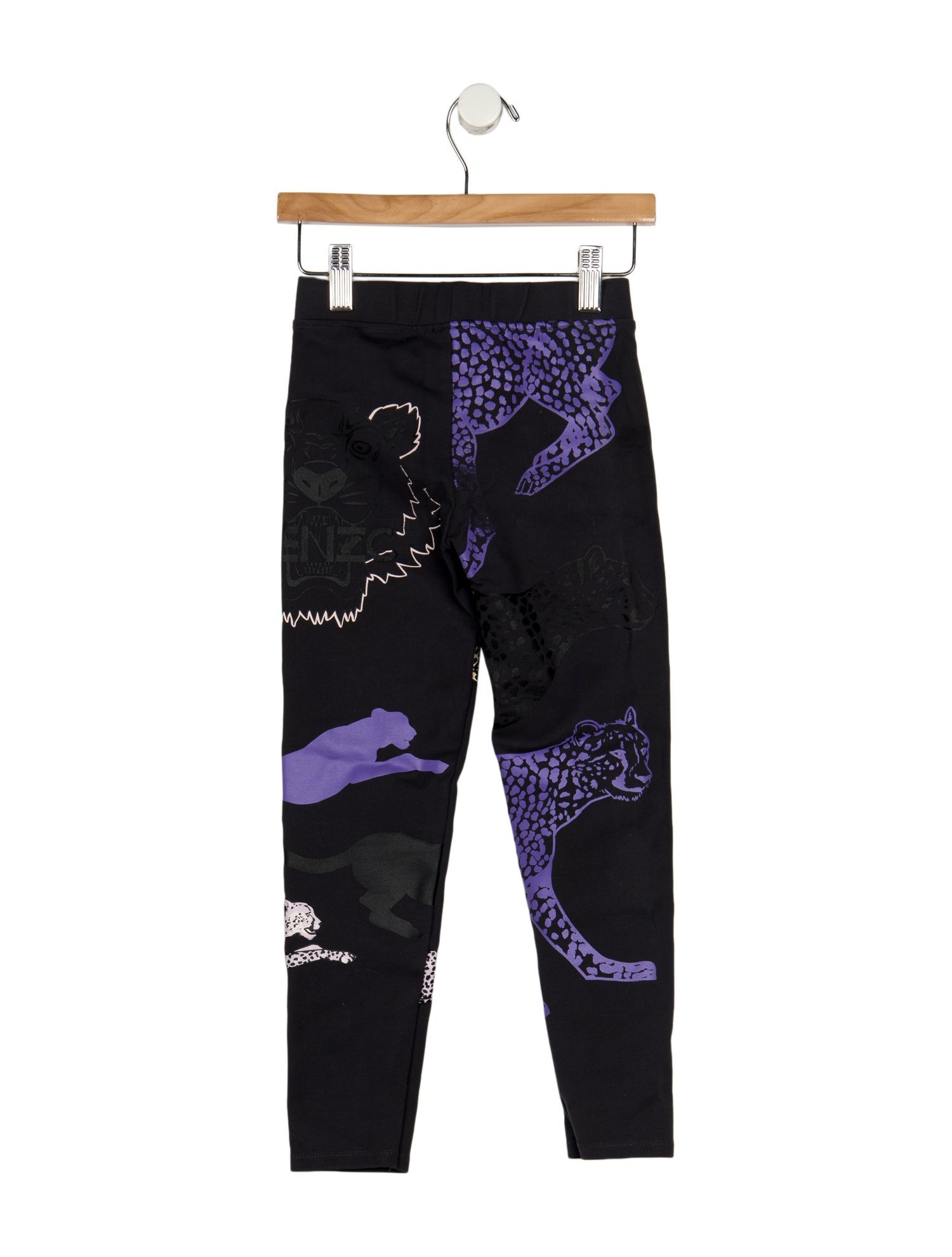 Kenzo Girls Pattern Printed Elastic Waistband Pants