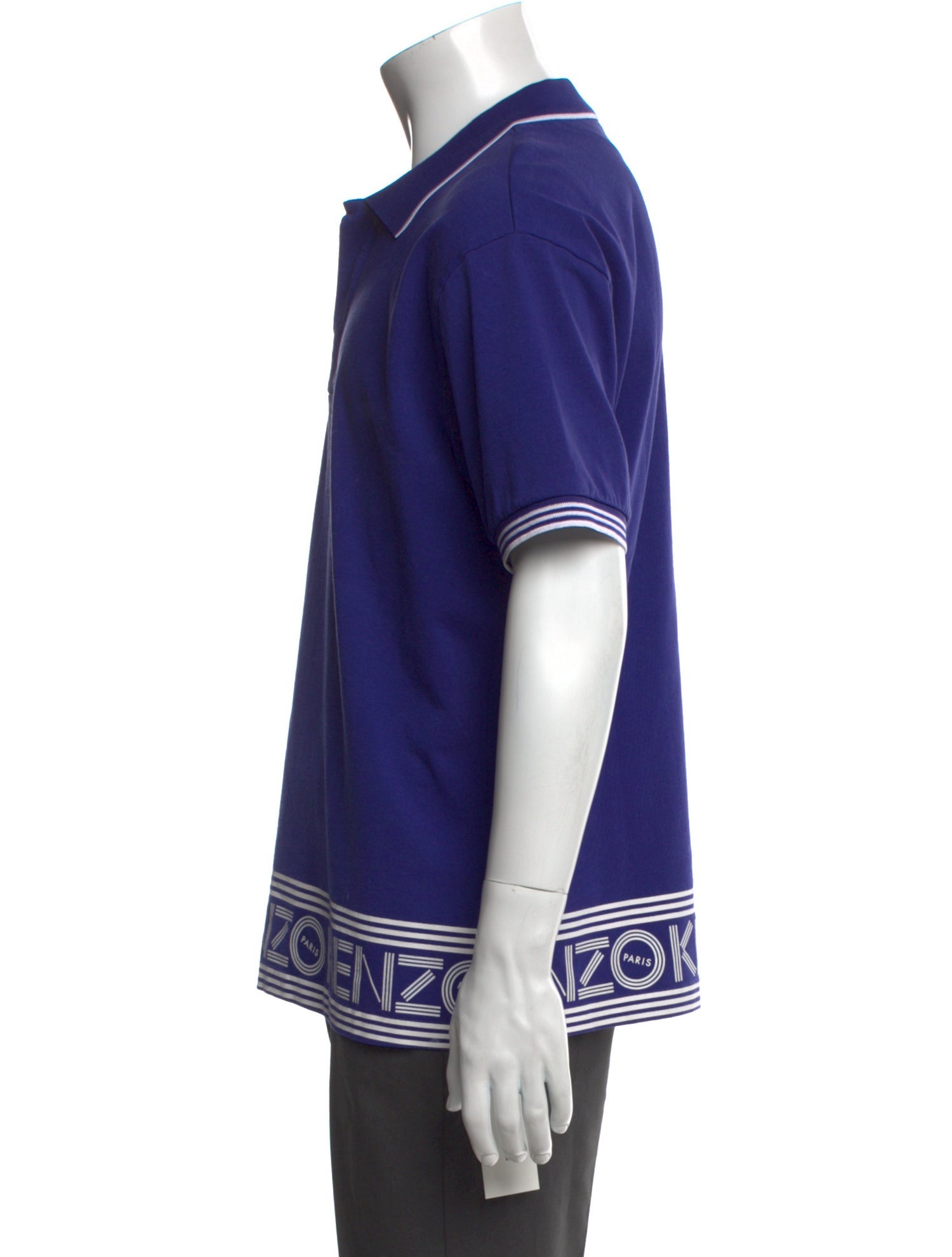 Kenzo Graphic Print Collar Polo Shirt