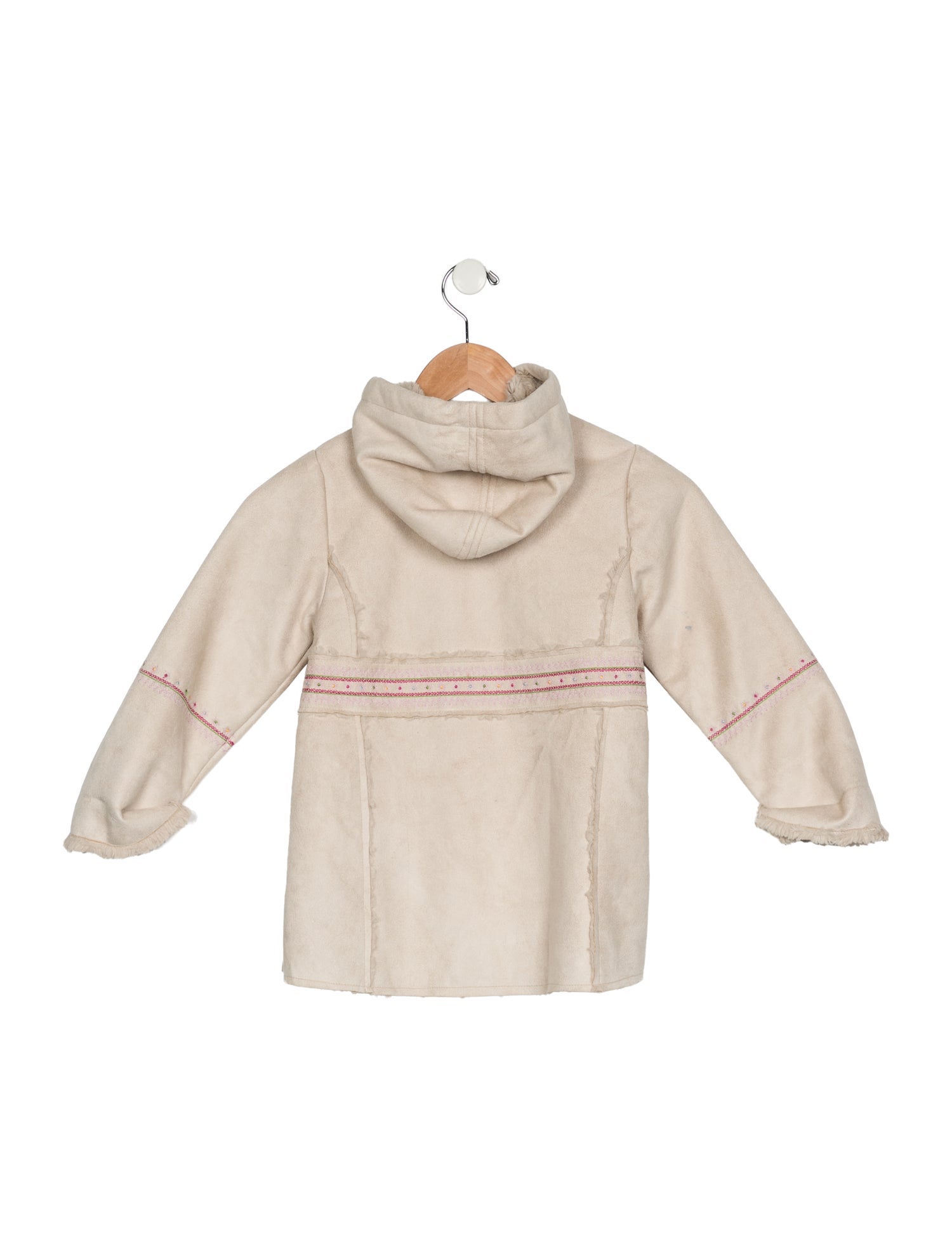 Kenzo Neutral patterned jacket with embroidery accents and zip closure