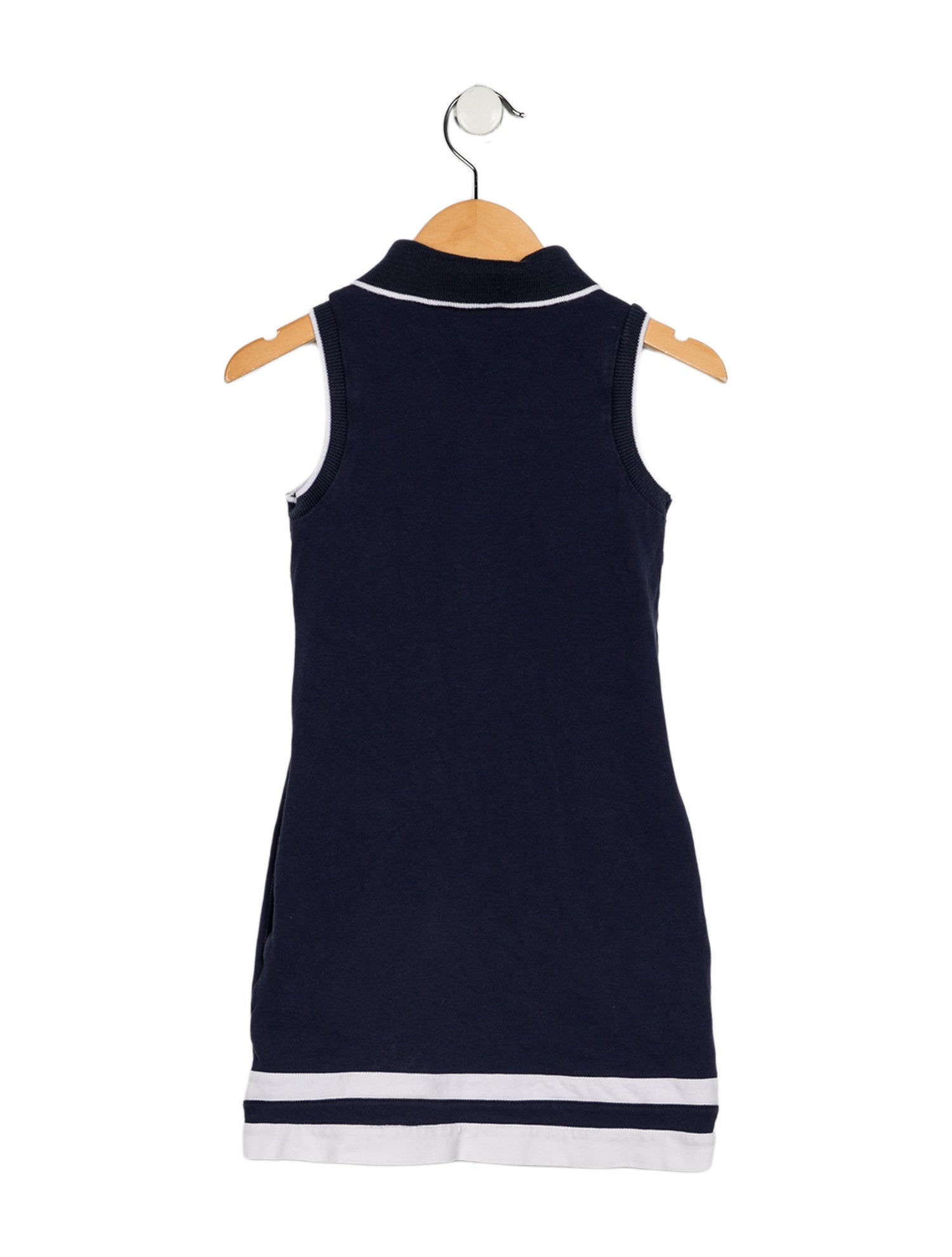 Kenzo Cotton blue patterned sleeveless casual dress with button closure
