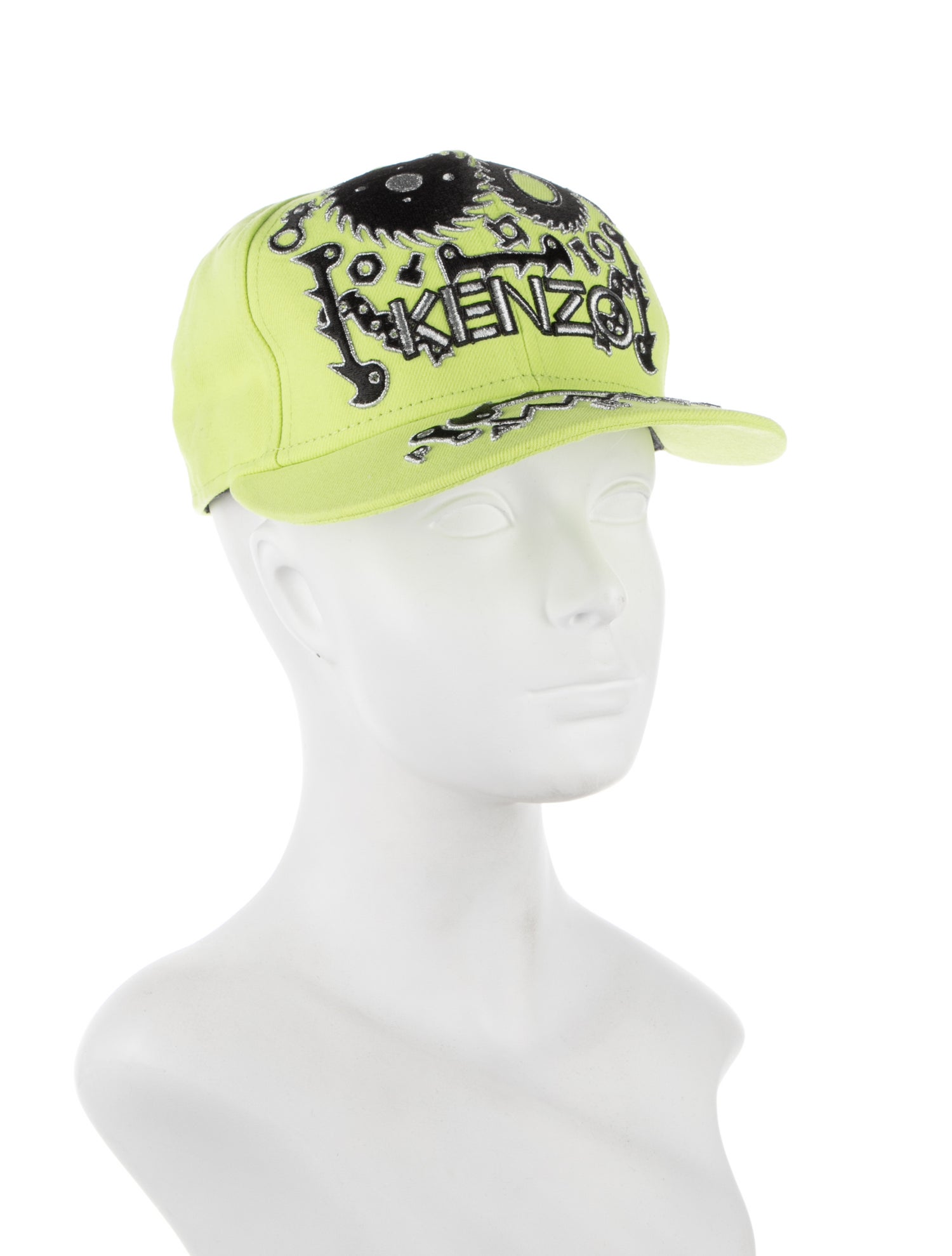 green embroidered hat — 2/2