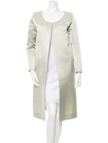 Katie Ermilio Silk Open Front Jact