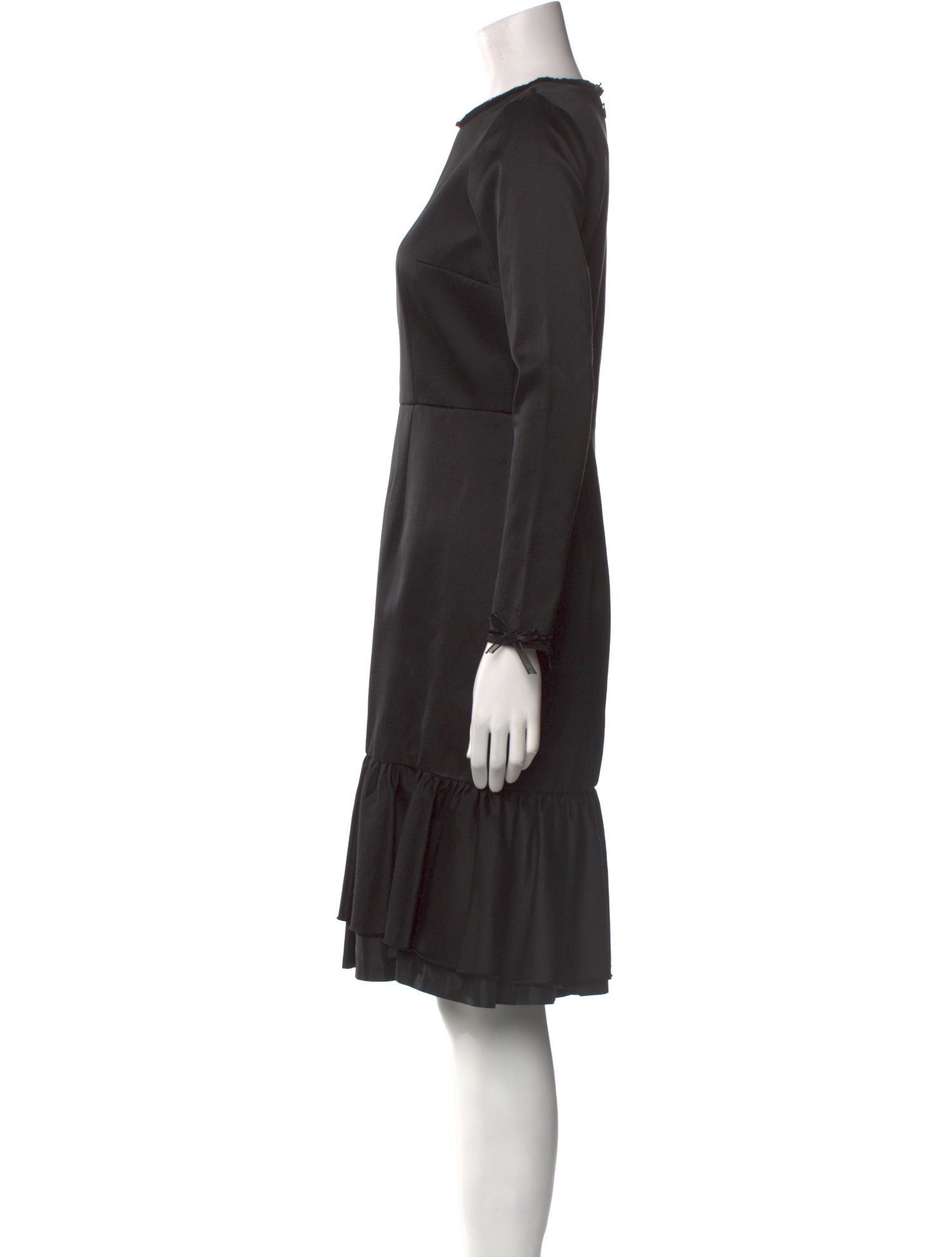 Katie Ermilio Silk Knee-Length Dress