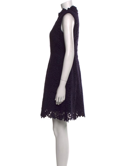 Katie Ermilio Mock Neck Mini Dress