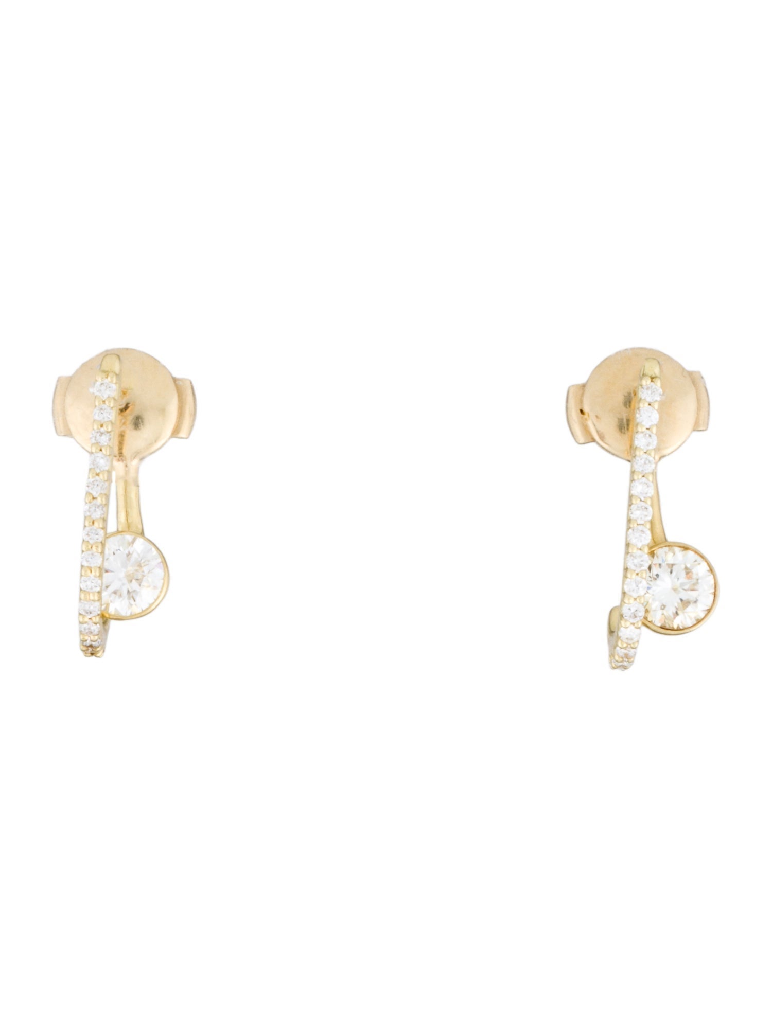 KatKim 18K Diamond Oasis Petite Pave Earrings