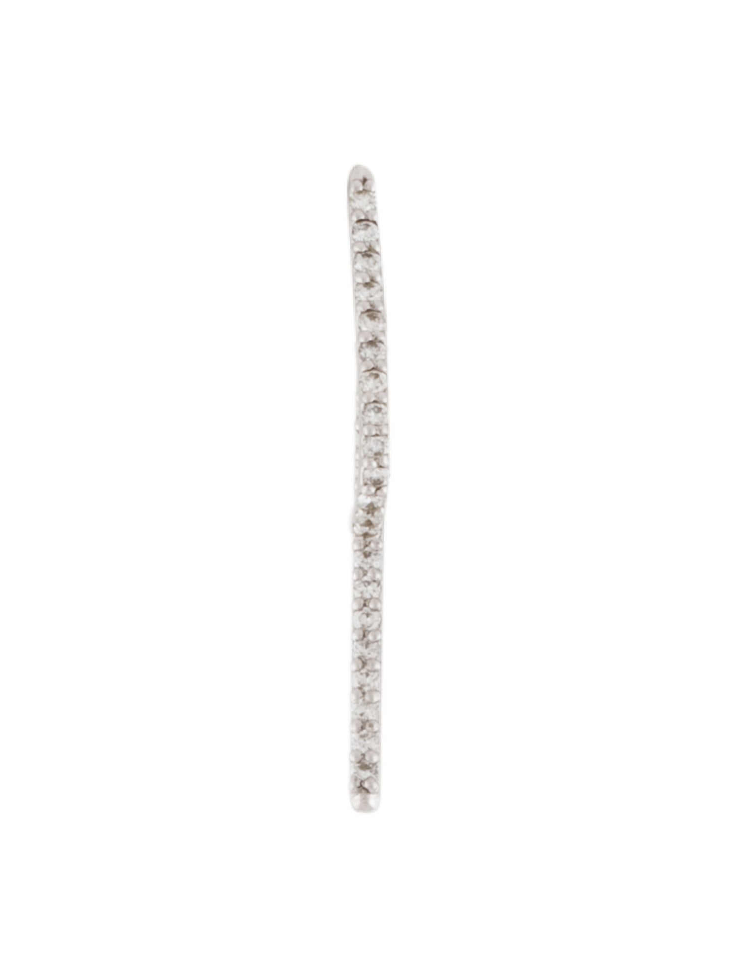KatKim 18K Diamond Thread Ear Pin Single Earring