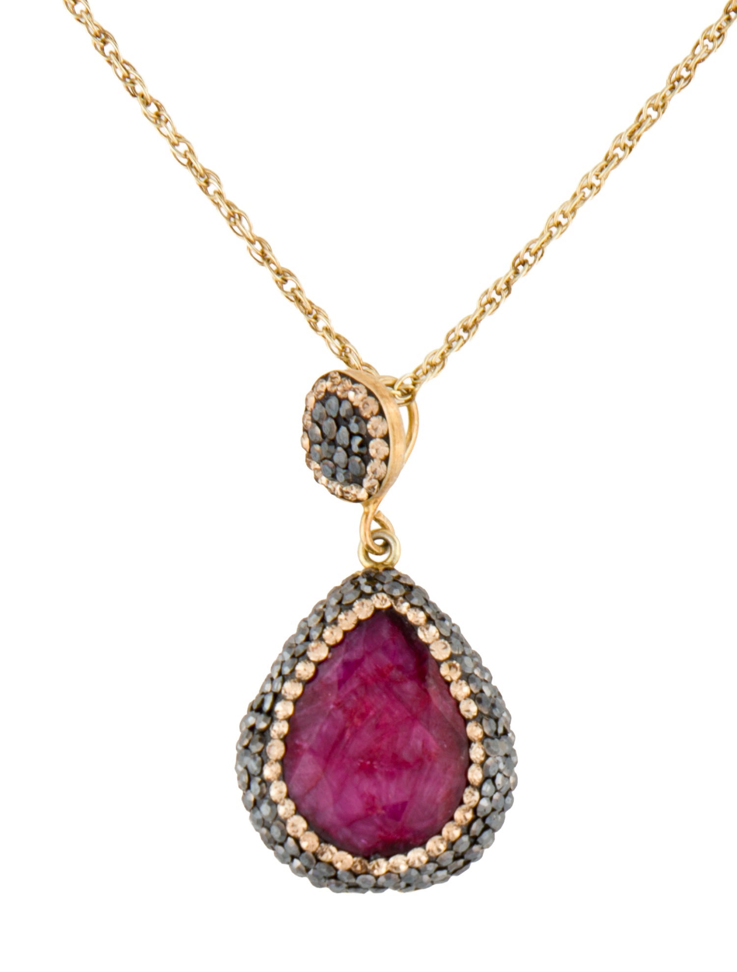 Soru Ruby Pendant Necklace