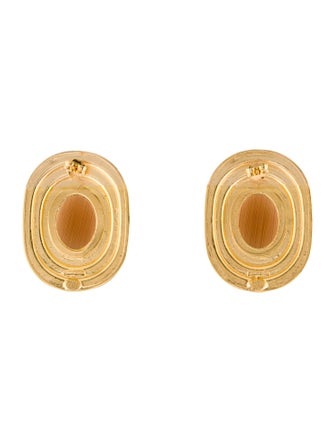 Soru Mocha Coco Oversized Stud Earrings