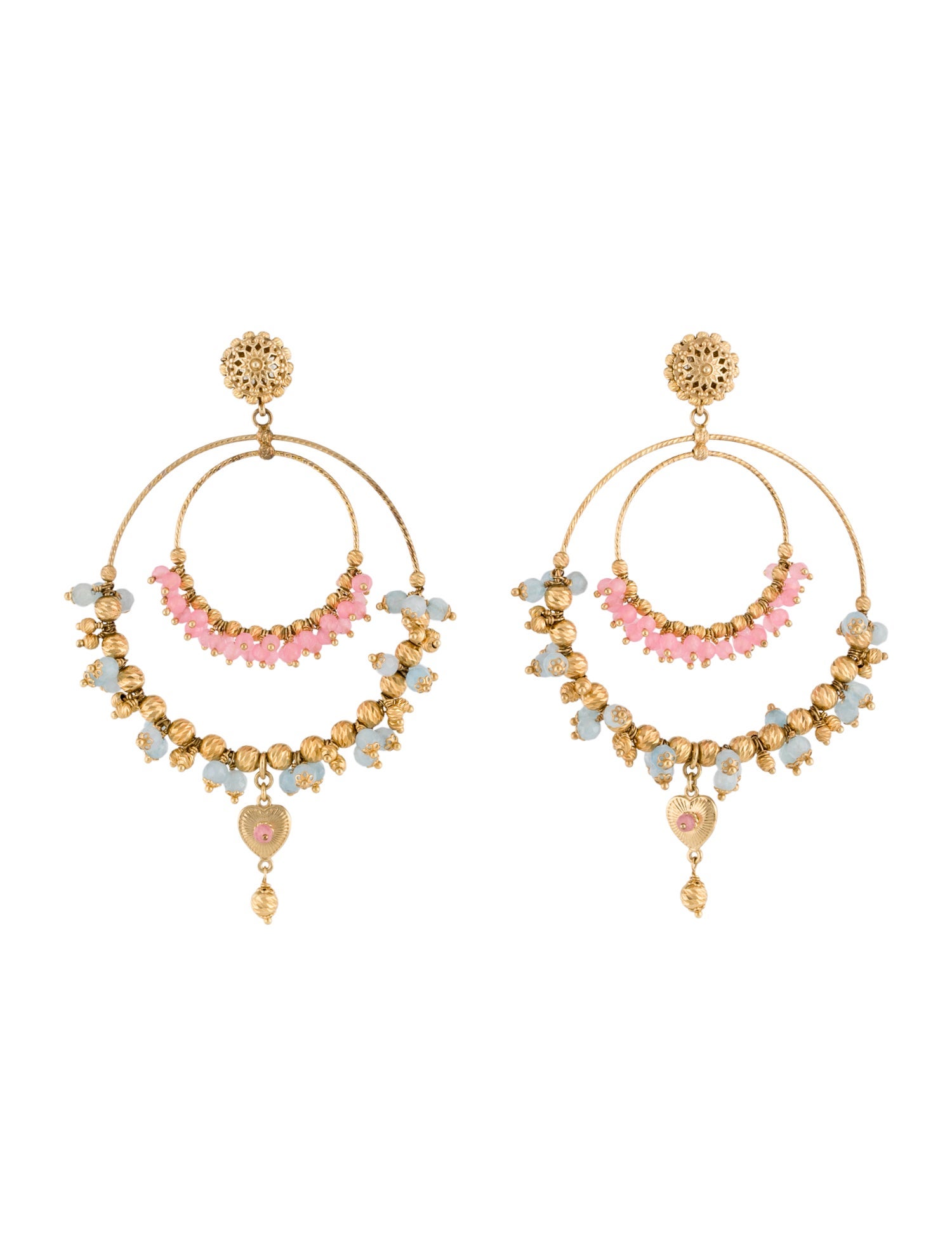 Soru Beaded Hoop Earrings