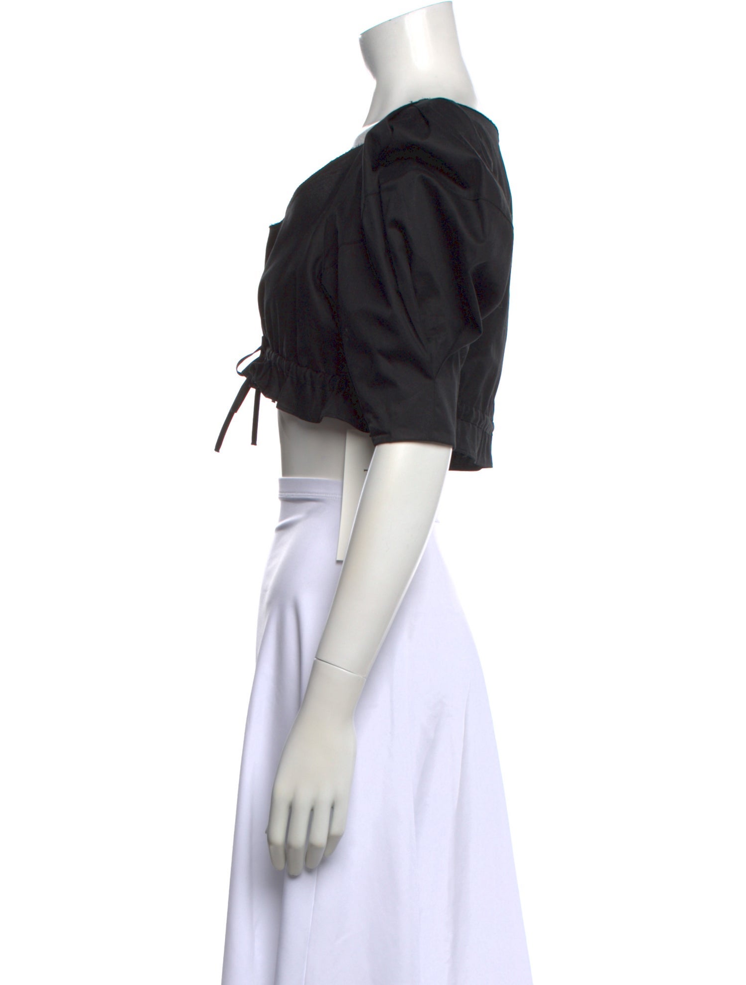 Khaite Scoop Neck Short Sleeve Crop Top