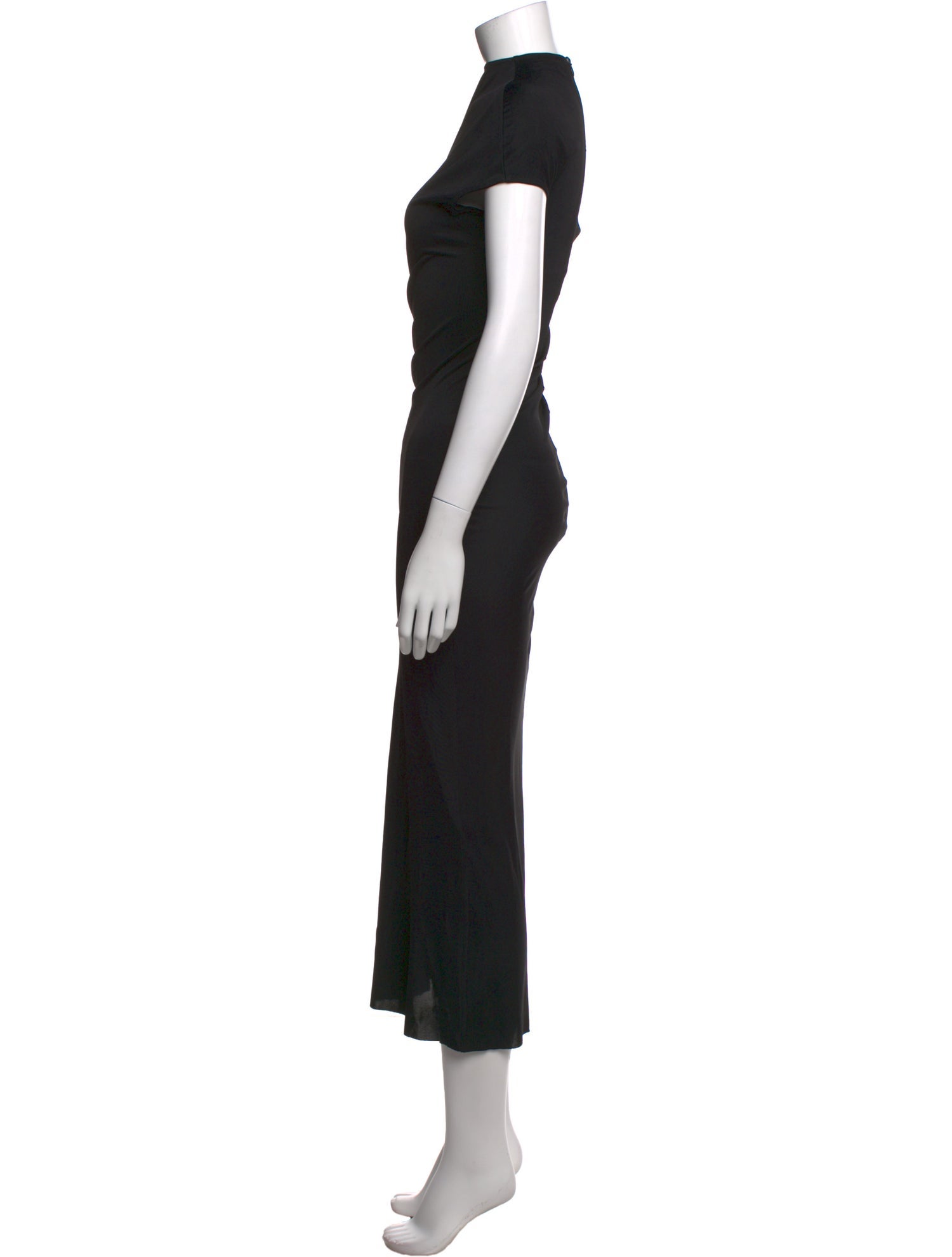 Khaite Mock Neck Long Dress