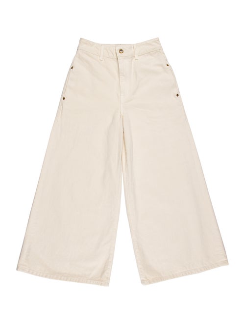 Khaite High-Rise Wide Leg Jeans