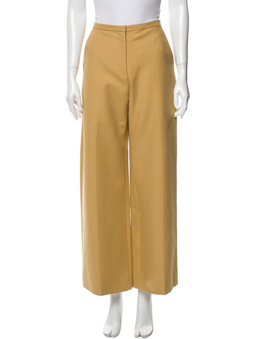 Khaite Wide Leg Pants Yellow