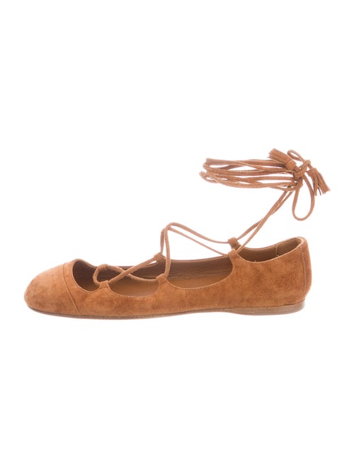 Khaite Suede Flats Brown