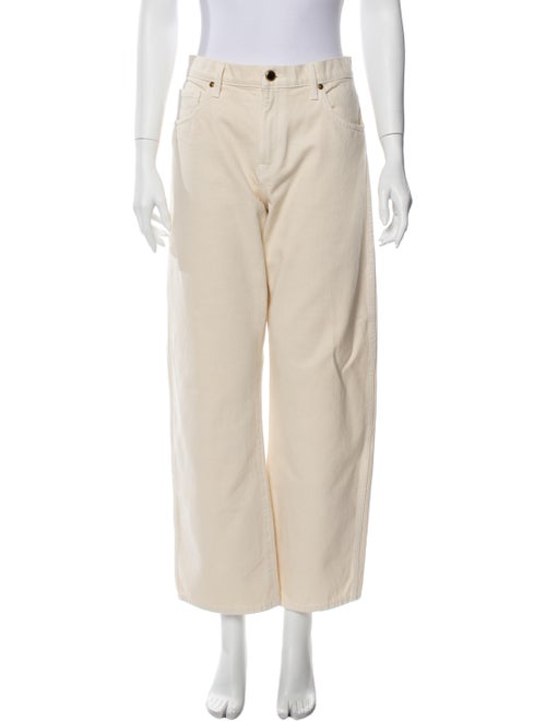 Khaite Mid-Rise Wide Leg Jeans