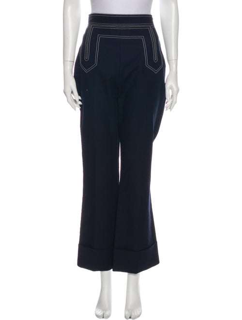 Khaite High-Rise Wide Leg Jeans Blue
