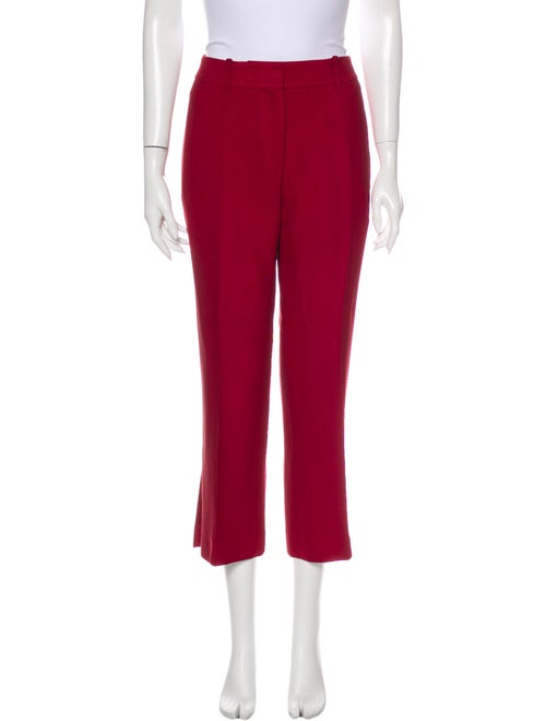 Khaite Straight Leg Pants Red