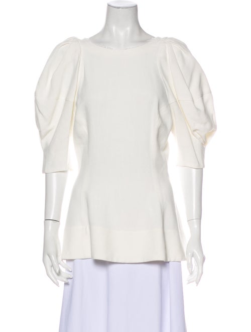 Khaite Bateau Neckline Three-Quarter Sleeve Blouse