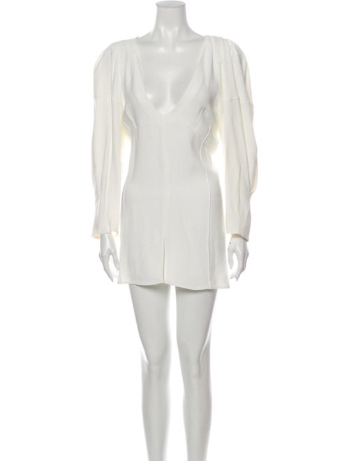 Khaite V-Neck Mini Dress