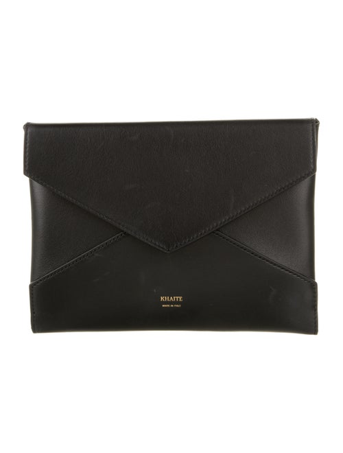 Khaite Leather Clutch Black
