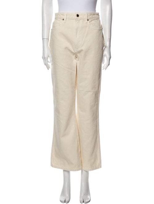 Khaite High-Rise Wide Leg Jeans