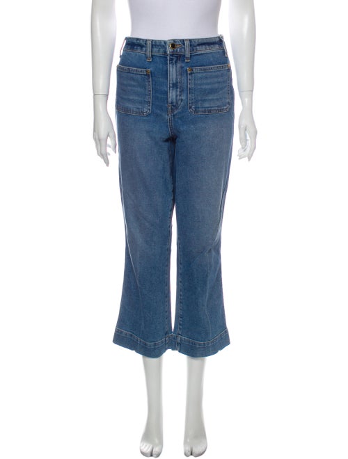 Khaite Raquel Wide Leg Jeans Blue