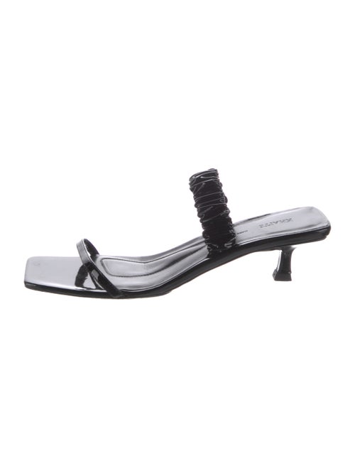 Khaite Georgia Patent Leather Slides