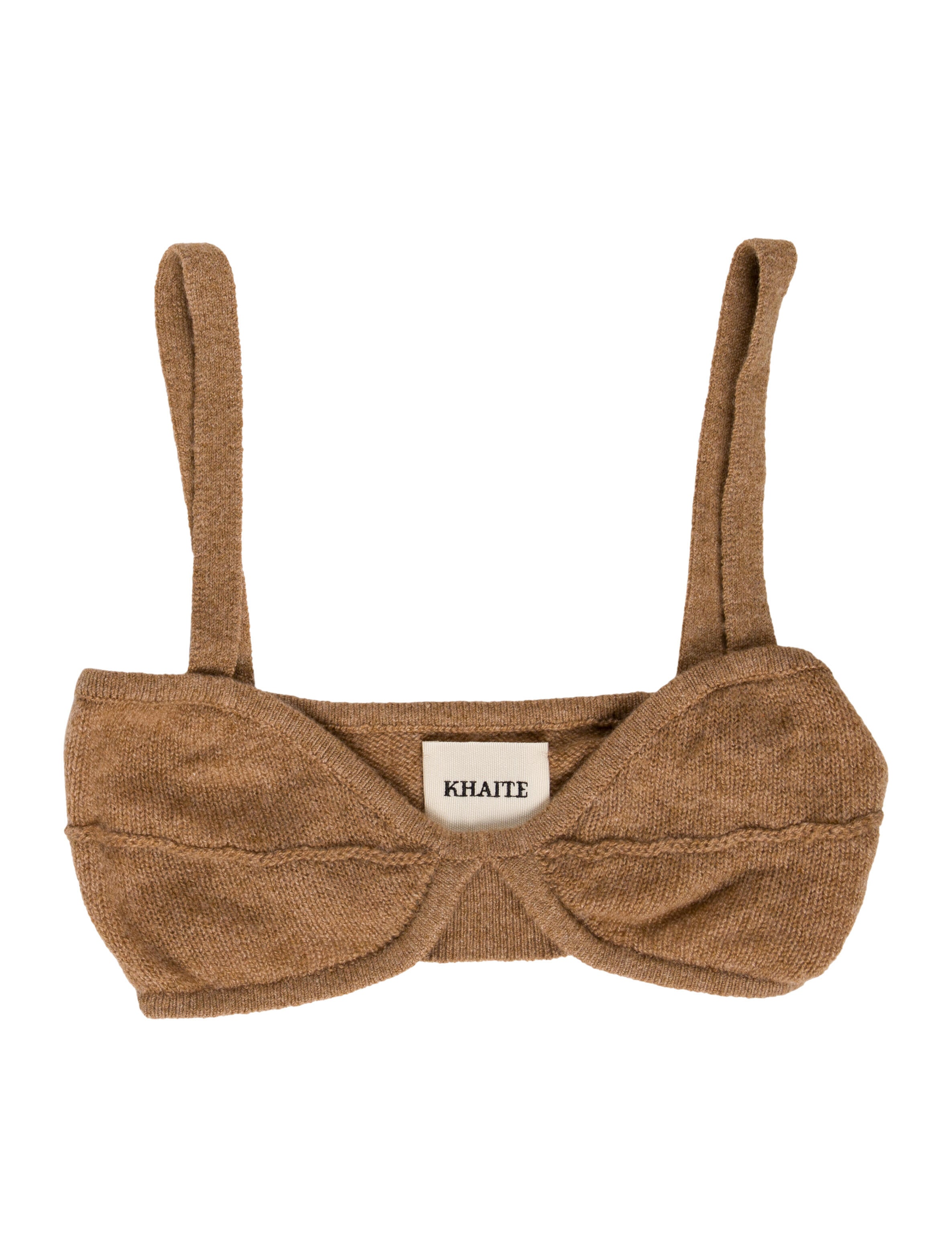 Khaite Cashmere Square Neckline Crop Top w/ Tags
