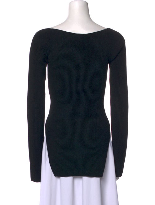 Khaite Square Neckline Long Sleeve Top