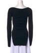 Khaite Square Neckline Long Sleeve Top