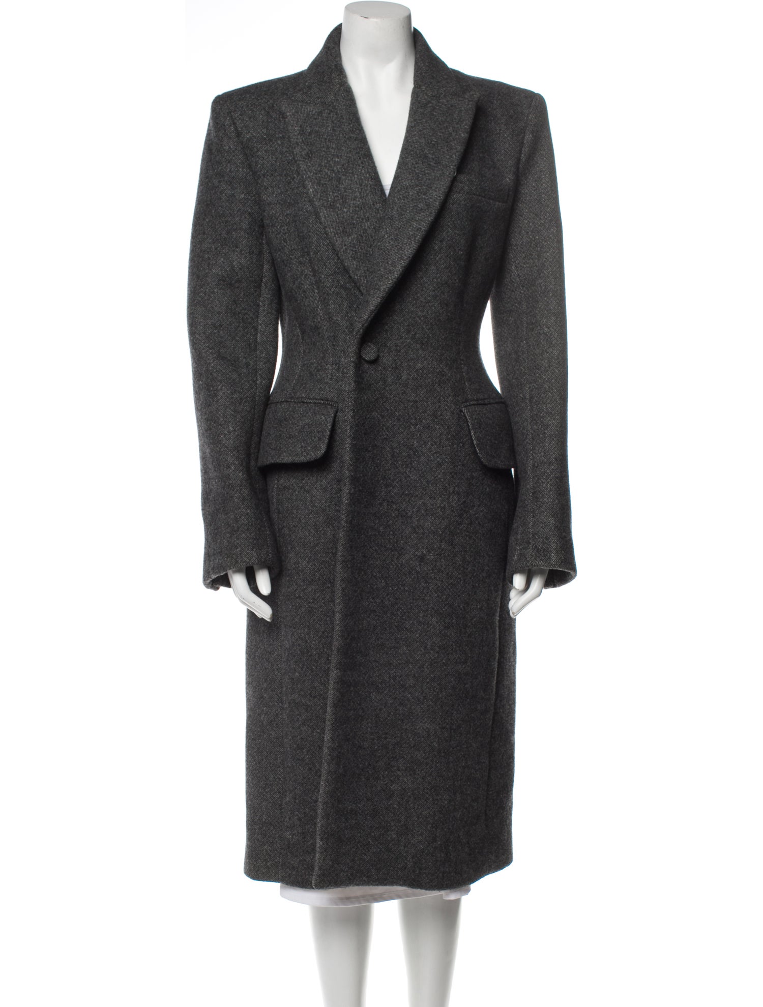 Khaite Peacoat Grey Coats, Clothing KHAIT50156 The RealReal