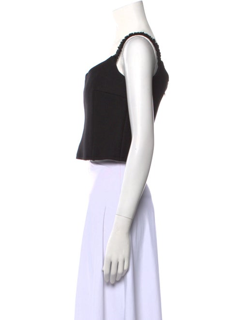 Khaite Virgin Wool Square Neckline Crop Top
