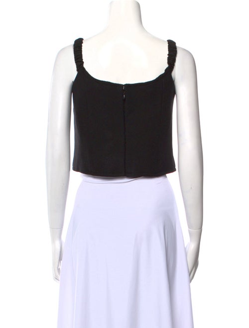 Khaite Virgin Wool Square Neckline Crop Top