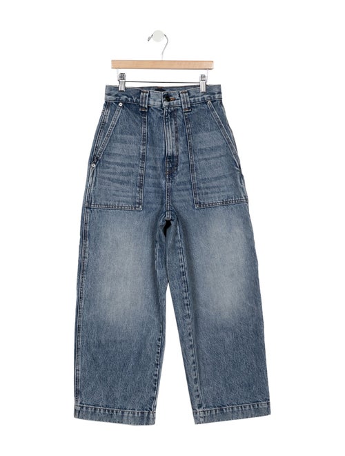 Khaite High-Rise Wide Leg Jeans