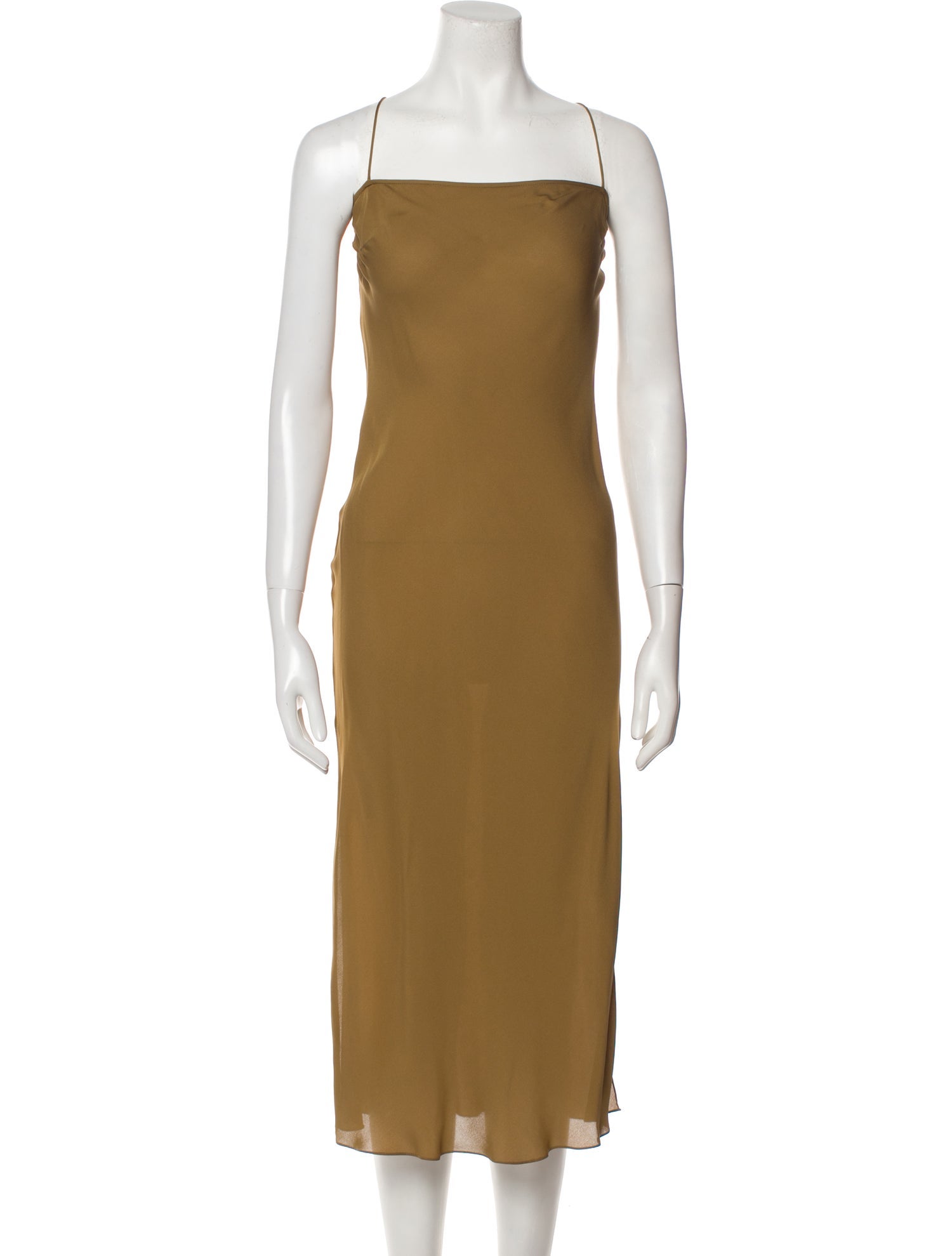 Khaite Square Neckline Long Dress