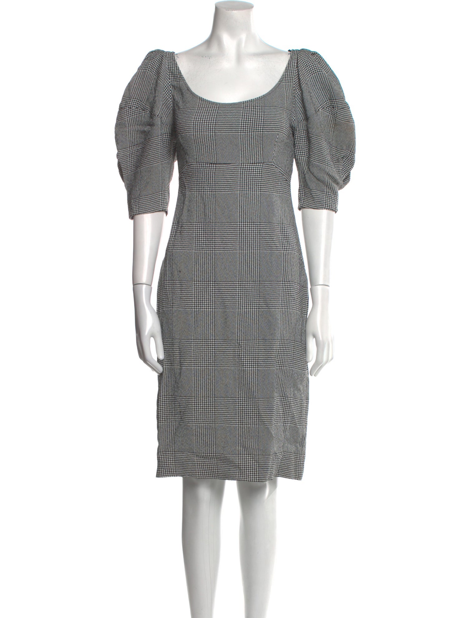 Khaite Plaid Print Knee-Length Dress