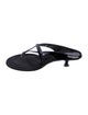 Khaite Patent Leather Flip Flops