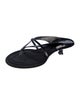 Khaite Patent Leather Flip Flops